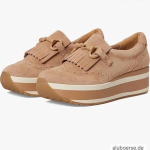 Dolce Vita Jhax Toffee Platform Loafers with Fringe Detail